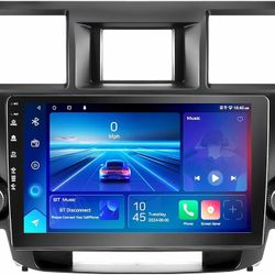 Car Radio Stereo for Toyota Highlander 2008-2013, Android 13/IPS Touch Screen/Wireless Carplay/Android Auto/Bluetooth/GPS Navigation/WiFi/5G/HD Back-u
