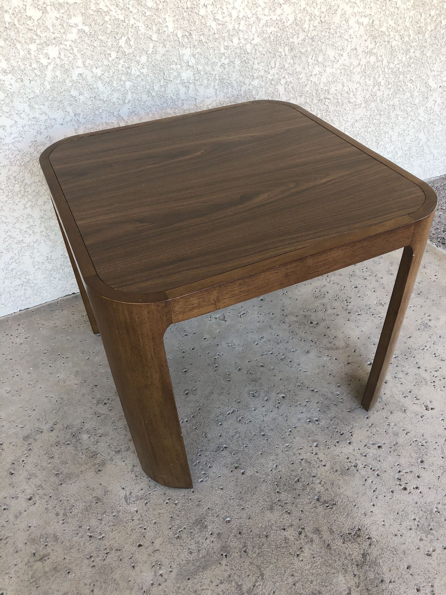 Modern wood and formica end table