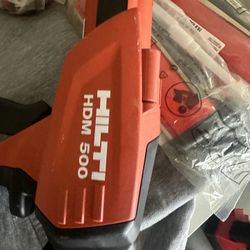 HILTI HDM 500 Caulking Gun  and 9 Refills 