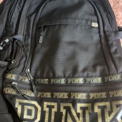 Gold Pink Backpack 
