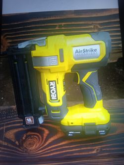 Ryobi ONE + 18V 18 Gauge Cordless Air StrikeBrad Nailer