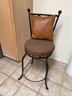 Rustic metal kitchen chairs