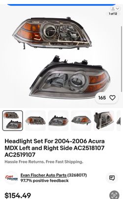 Acura MDX Headlight Assembly. New In Box 