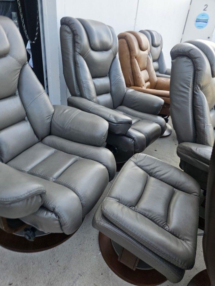 Leather Swivel Chair-Faringdon