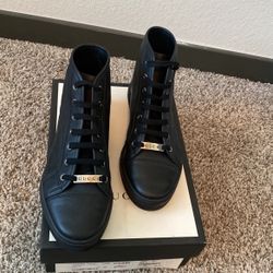 Authentic Gucci Black Women’s High tops Size 9