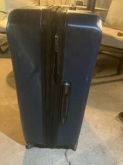 Large Navy Blue Hard Shell Spinner Luggage