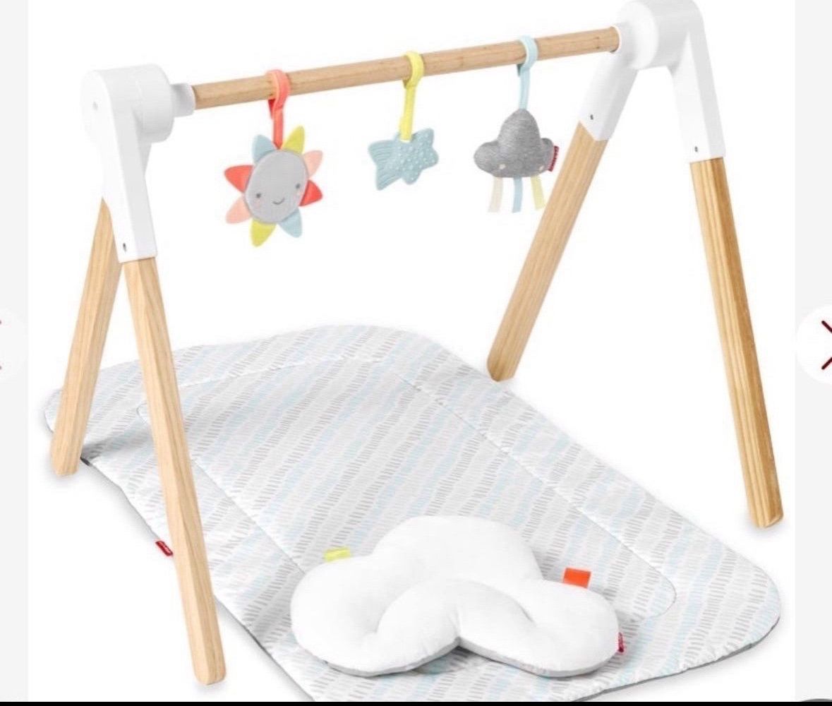 Skip Hop Wooden Baby Gym, Silver Lining Cloud Activity Gym  Open box item box is damaged   INVENTORY NUMBER: 10(contact info removed)2