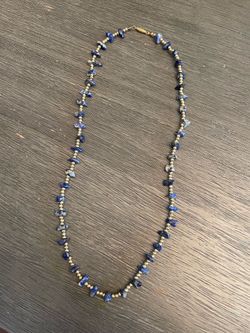 Vintage Lapis Lazuli Stone Necklace