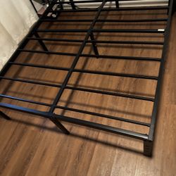 Metal Bed frame And Mattress 