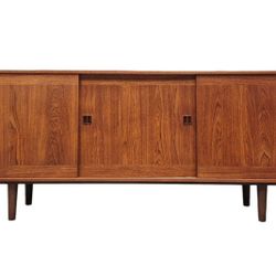 Danish Teak Credenza Flat Screen Tv Stand Makers Label As Is