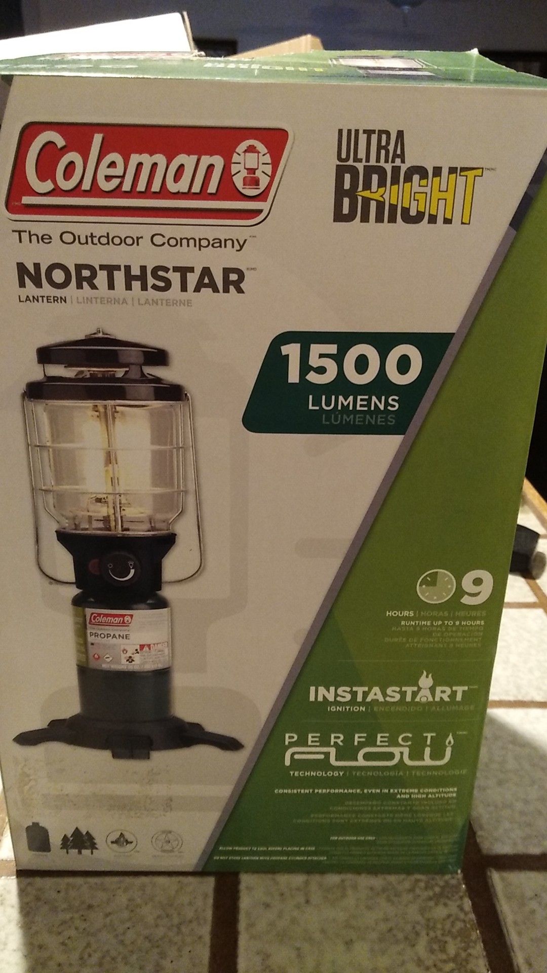 Coleman Northstar Ultra bright propane Lantern 1500 lumens