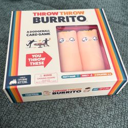 Throw Throw Burrito Game New Condition 
