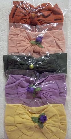 Baby Bow Headbands Set of 5