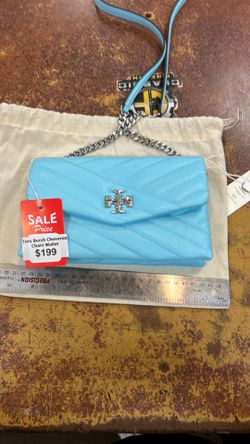 Tory Burch cheveron chain wallet