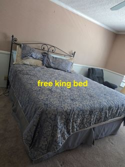 Free king bed and mattress
