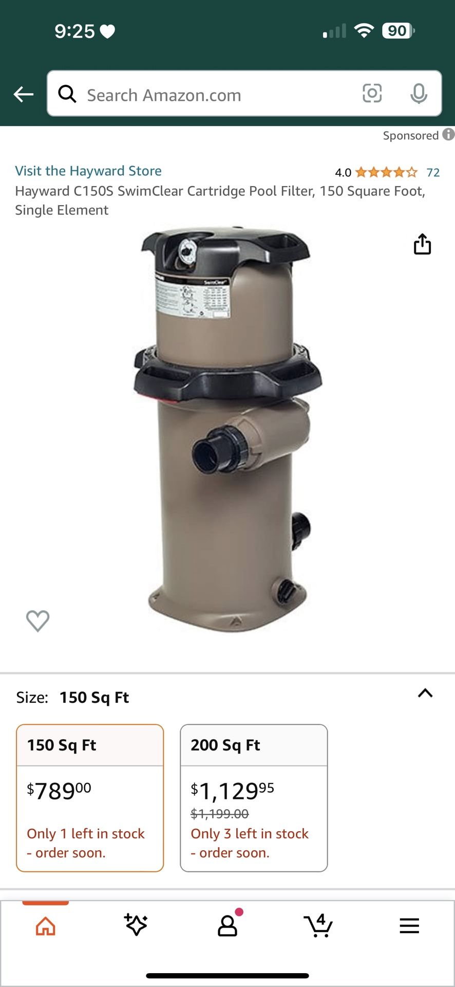 Hayward C150s Pool Filter 