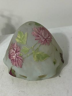 Antique hand painted lamp shades