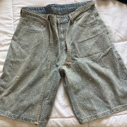 Rhinestone jorts