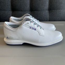 New Nike Air Jordan ADG 5 White Grape Ice Emerald Golf Shoes FQ6642-100 Men’s 12