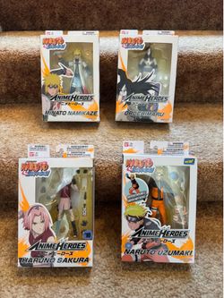Anime Heroes “Naruto “Action Figure lot (4)
