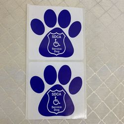 Service Dog Stickers 