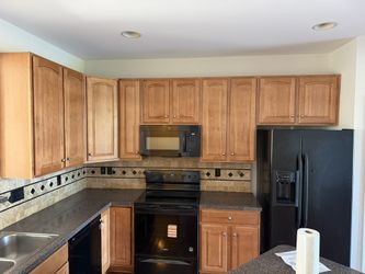 Microwave, Electric Stove, Fridge & Dishwasher Combo