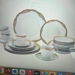 Set Of 24 Ceramic Dinner Set