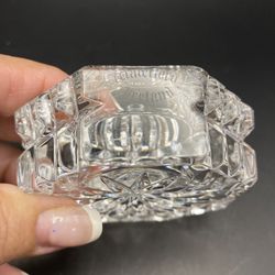 Waterford Crystal Ireland Octagonal Faceted Tea Light Holder/Personal Salter Beautifully Brilliant