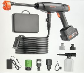Cordless pressure washer battery powered