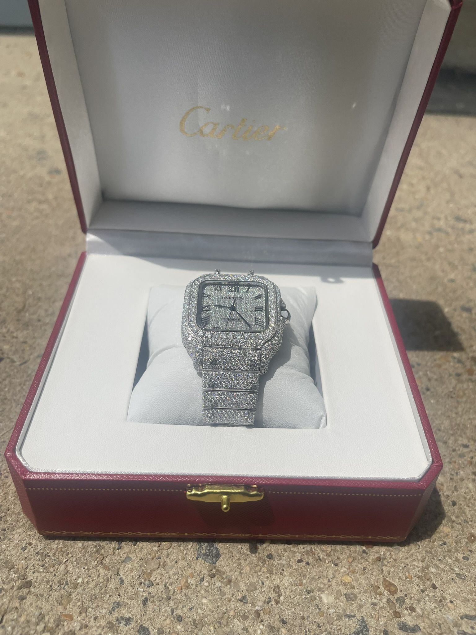 Iced Out Moissanite Luxury Watch Vvs