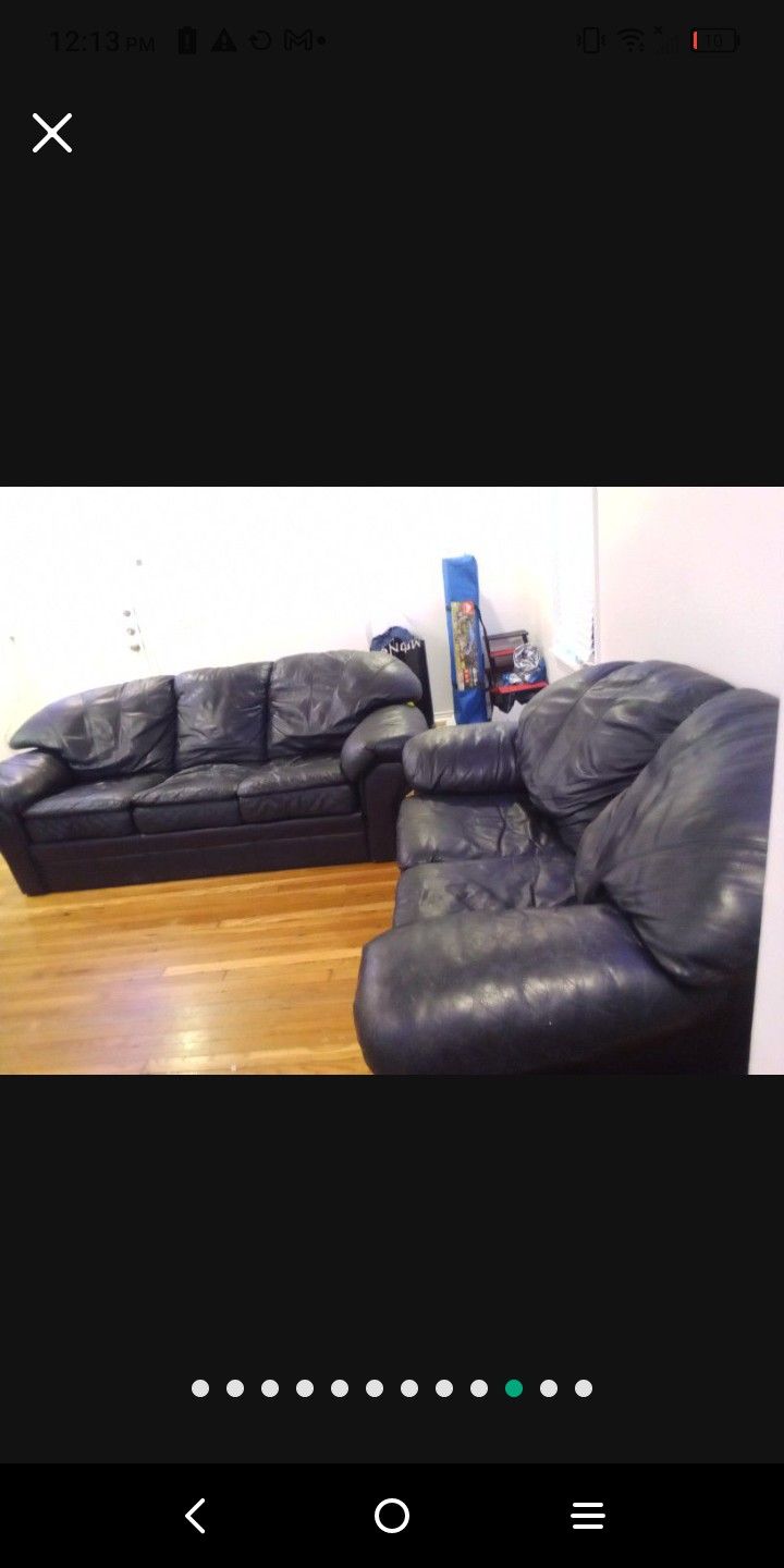 2 PEICE LEATHER COUCHES!!!!!! for Sale in San Antonio, TX OfferUp