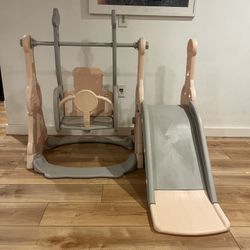 Toddler Slide And Swing Set Indoor Or Outdoor. 