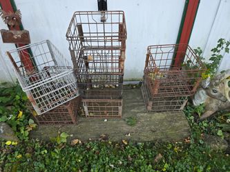 Metal milk crates