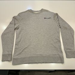Champion Crew Neck Gray Size Large 