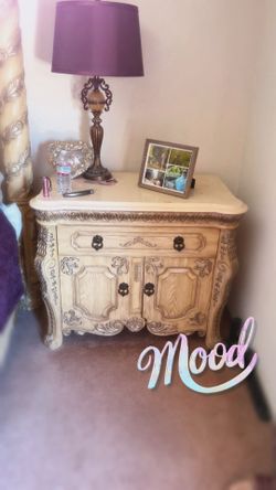 Heavy Wooden Elegant nightstand