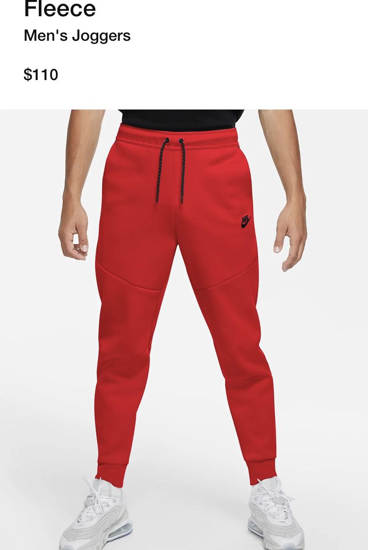 Nike Tech Fleece Joggers (RED) Brand New Worn I And Had Them Stored Away In The Closet. for Sale San Antonio, TX - OfferUp