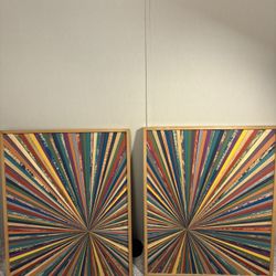 Two Wooden Art Pieces
