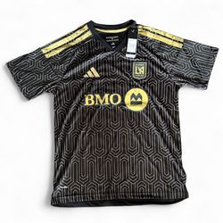 LAFC Black Gold Adidas Jersey New With Tags
