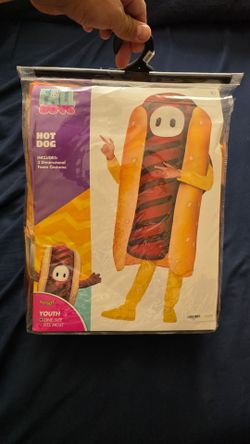 Fall Guys Hot Dog Halloween Costume - Youth One-Size Fits All