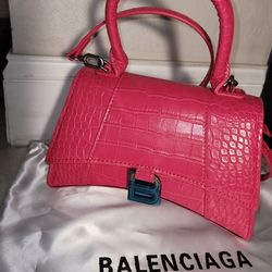 Balencg Hourglass Small Top Handle Bag / Designer Bag, Purse, Luxury Bag/ Cartera Dama.