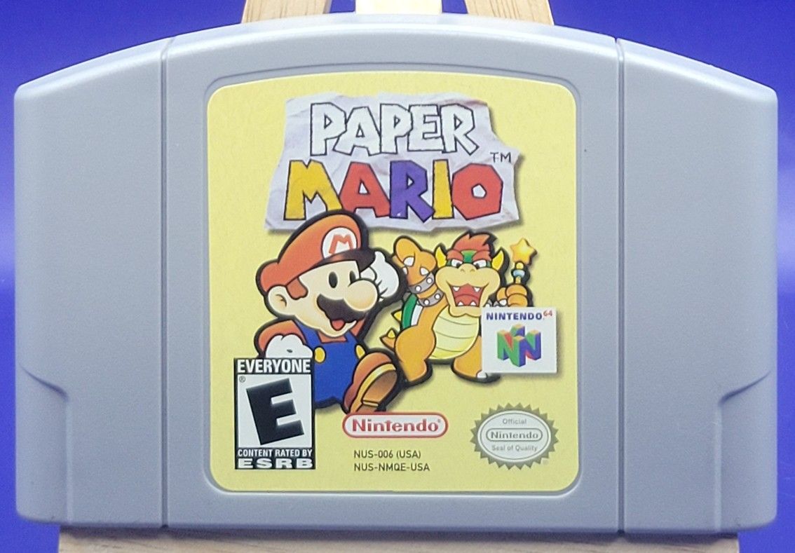 RARE Vintage [N64] Paper Mario RPG Video Game, Tested & Working