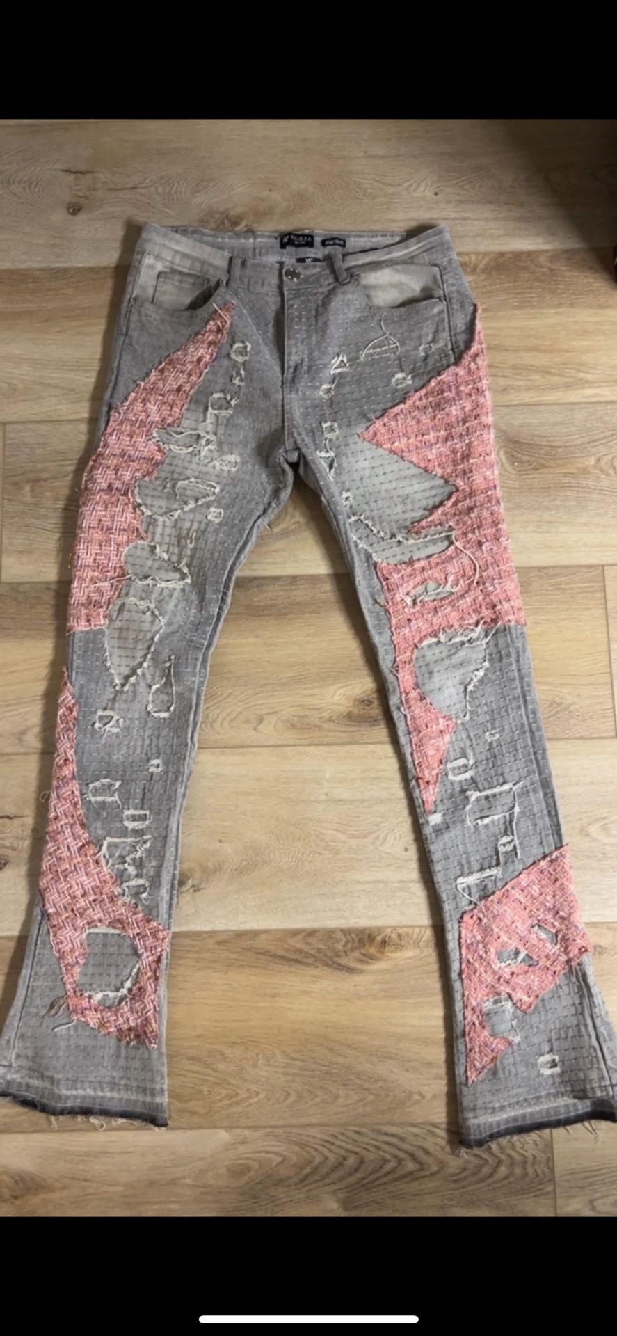 Fashionova stacked jeans (used)(34x34)
