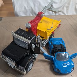 Kids tow truck and car