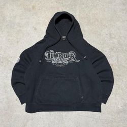 Black & grey Lowrider hoodie Old English XXL
