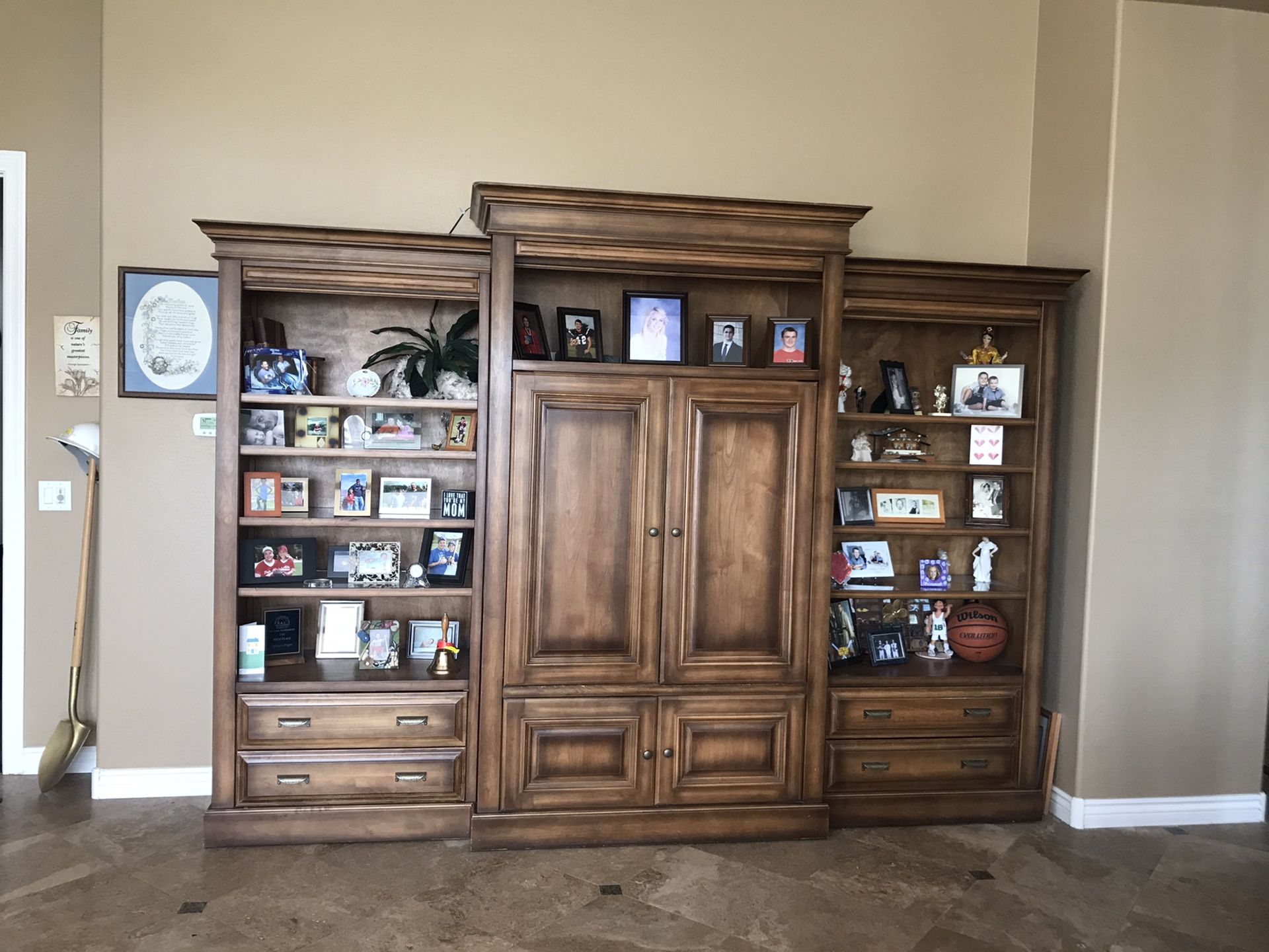 Stone Creek Entertainment Center—Solid Wood
