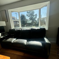 Black Leather Couch