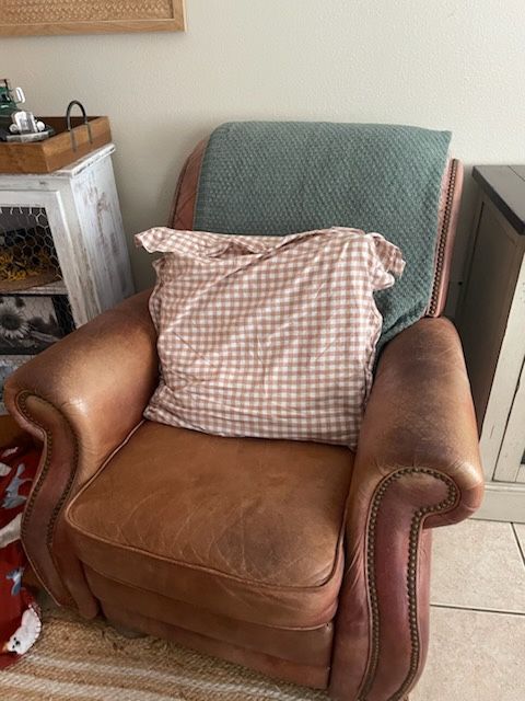 Brown Leather Recliner