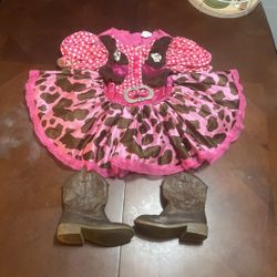 Toddlers Pink Cowgirl Costume