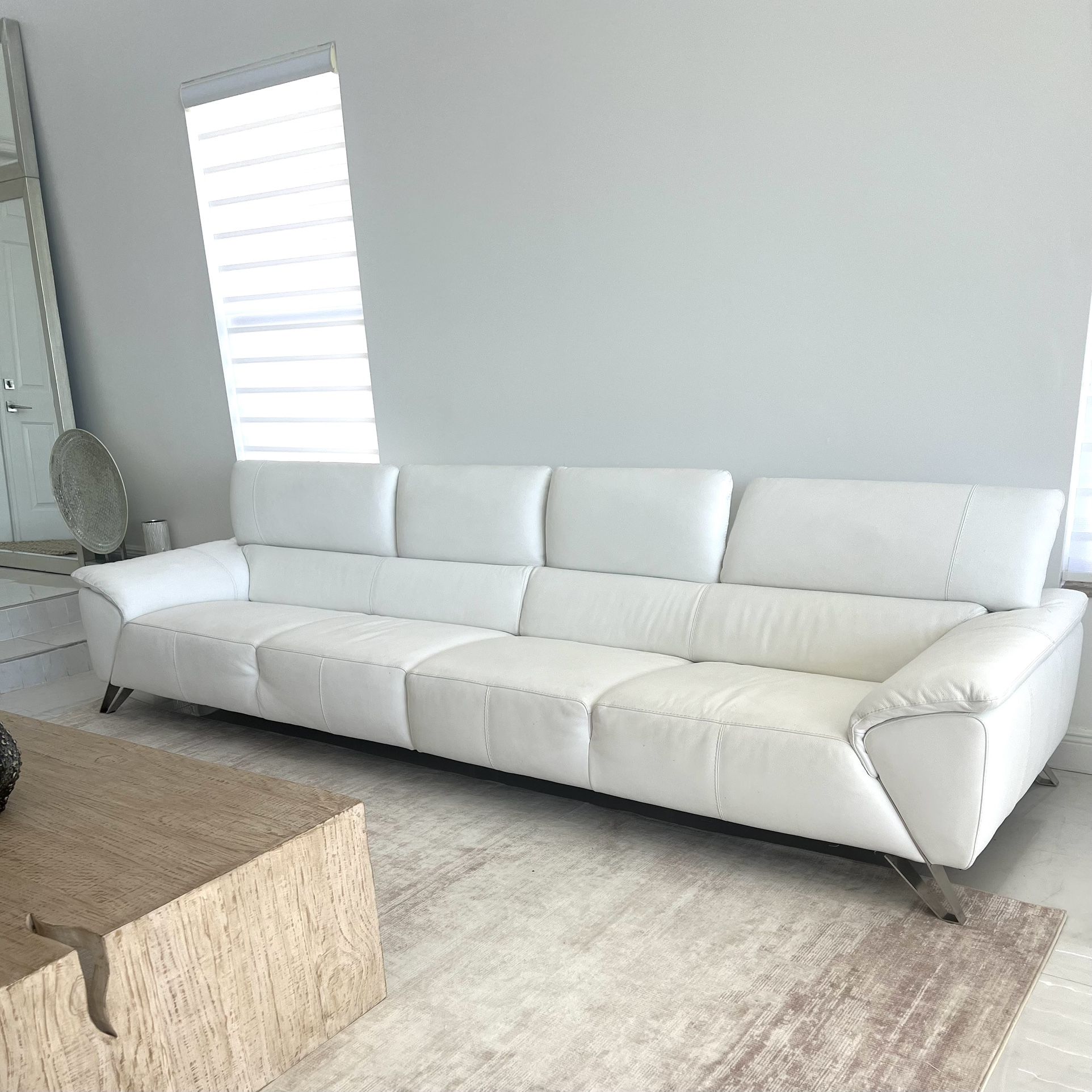 White Leather Couch