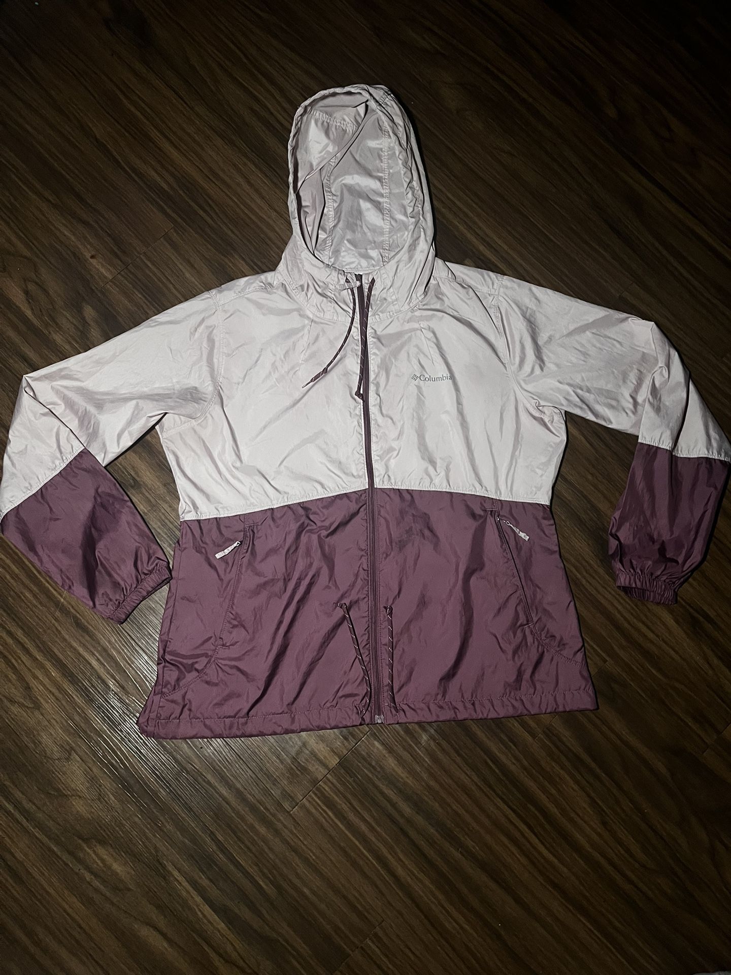 Columbia Windbreaker Pink & Purple Performance XL